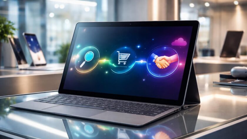 découvrez comment une tablette windows transforme le parcours client en showroom grâce à un processus interactif en 3 étapes simples et efficaces.