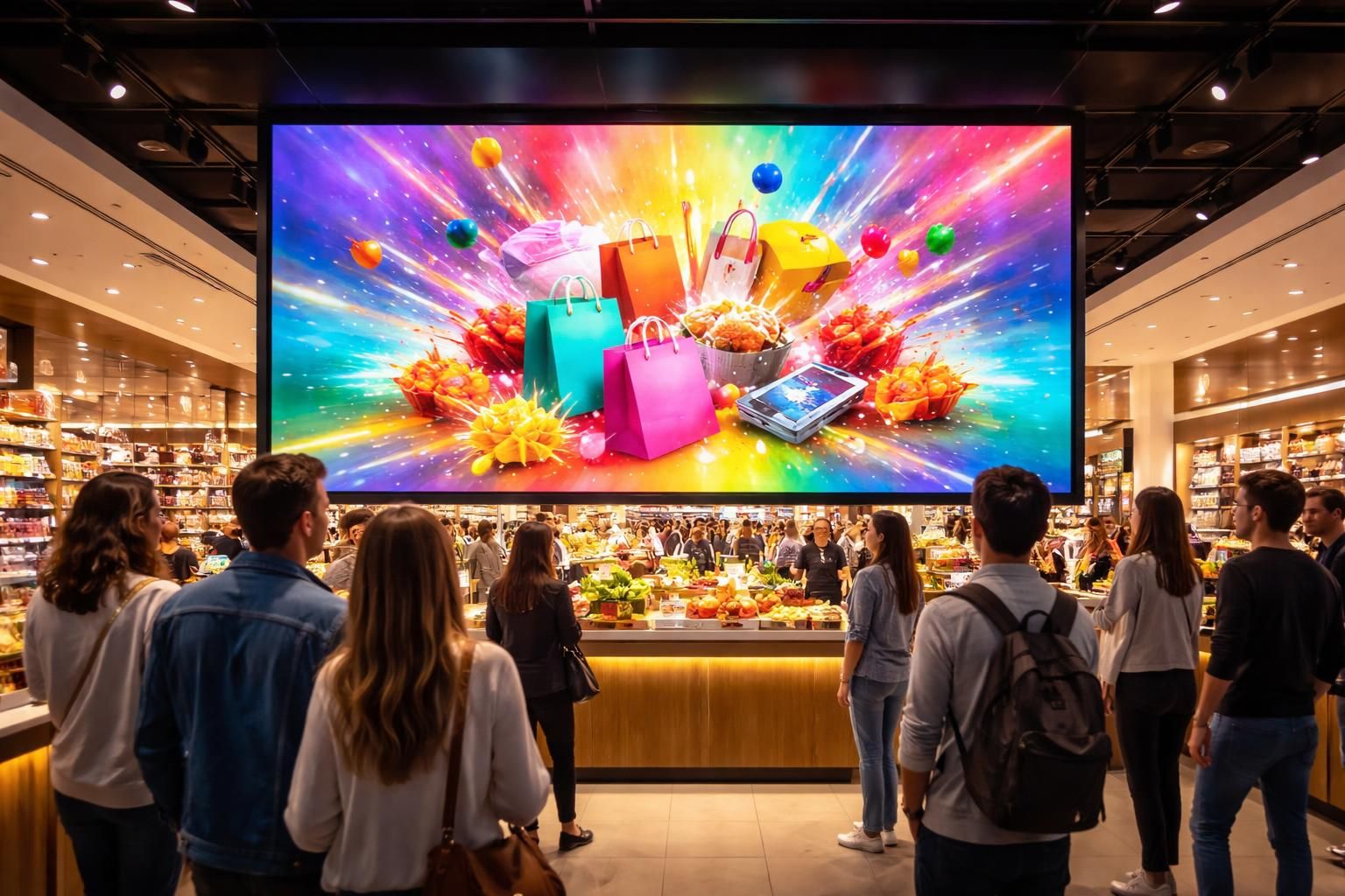 découvrez les offres du jour et promos dynamiques directement sur écran de projection dans votre point de vente, pour attirer l'attention et augmenter vos ventes efficacement.