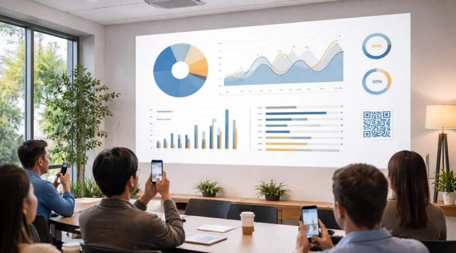 découvrez comment suivre l’engagement via qr code grâce à la combinaison de la projection avec un vidéoprojecteur epson et des outils d’analytics avancés.